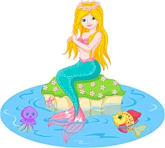 美人鱼_插画_可爱_女孩_图片大全—全景创意图库（quanjing.com）中国领先的正版图片视频素材网站