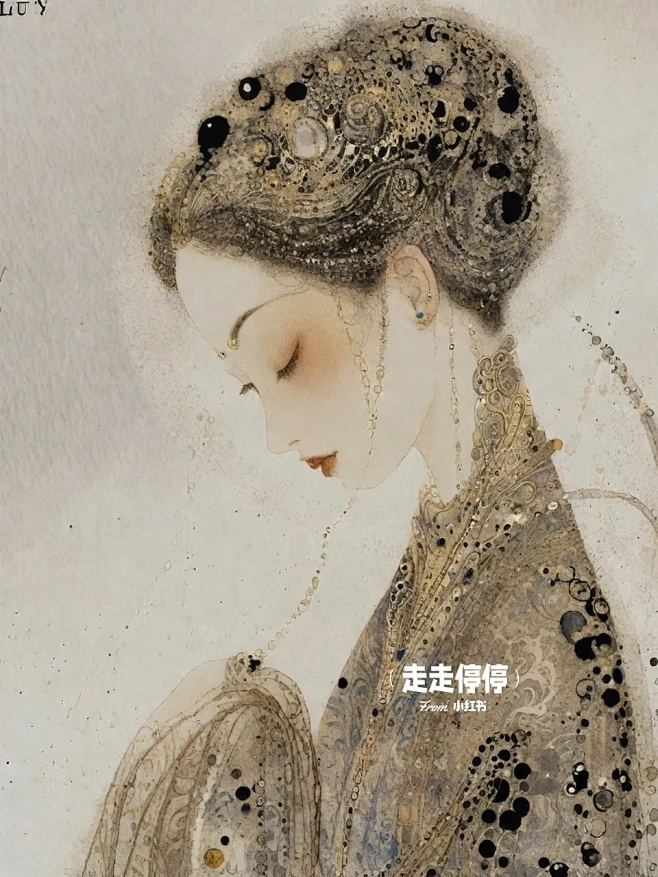 国风水墨美人（四十五）
