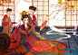 漫画《甄嬛传·叙花列》插图，绘画者：魏莹…_来自deepsea的图片分享-堆糖网