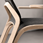 Adamantem | Chair Concept : ADAMANTEM. A chair design concept in wood and wool. The uniqueness about the design is a base primitive shape being the foundation for complex sweeps to make up a sleek design with a material choice giving it a Scandanavian fee