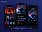 音乐播放器APP界面 Music Player UI Design Screens  每日UI源文件分享 Daily UI #341 :  