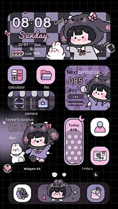 如何使用自定义小部件和图标个性化您的 iPhone？ 可爱的动漫图标，深色壁纸