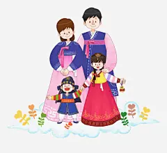 幸福的韩国人_新图网 https://ixintu.com 一家人 家庭 家人 情亲 亲人 血缘 温暖 温馨 融洽 幸福 四口之家 韩国人 一家人手绘