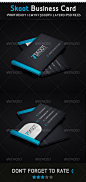 Skoot Creative Business Card 创意个性名片模板素材设计源文件-淘宝网