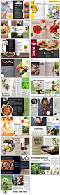 美食牛排炸鸡冰激凌蔬菜面包肌肉画册杂志海报PSD设计素材模板-淘宝网