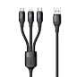 USAMS US-SJ515/SJ516 U73 3-In-1/4-In-1 USB to Micro USB/ Type-C / Apple Port Cable 3A Fast Charging Data Transmission Cord Line 1.2m long for iPhone 12 Pro Max for Samsung Galaxy Note S20 ultra Huawei Mate40 OnePlus 8 Pro : Only US$14.29, buy best usams u