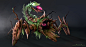 King Leaf Scorpion, Alex Kolakowski : This design functioned as a creep camp monster in the MOBA Sins of a Dark Age for PC. Kill him and get a sweet buff!