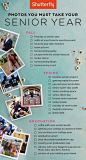 From pep-rallies to prom, capture your favorite memories of your senior year with this photo checklist. | Shutterfly