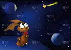 野兔空间和一颗流星