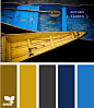 Blue with Yellow palette