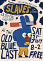 Slaves EP Launch poster by Liam Barrett.平面 视频 电商 品牌 工作合作微信 lele0921013