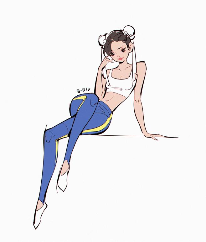 人物速写
采集@别致的七
作者：一只丢