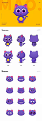 猫啵项目ip形象设计@李小鱼_fish采集到IP设计_吉祥物（36图）_花瓣