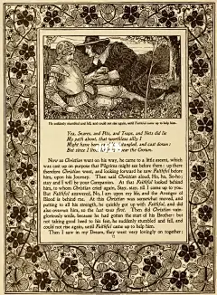 名著插图。木刻版画。天路历程 1898