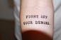 [Tatoo] Fight Off Your Demons