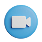 Video Call Sign 3D Icon