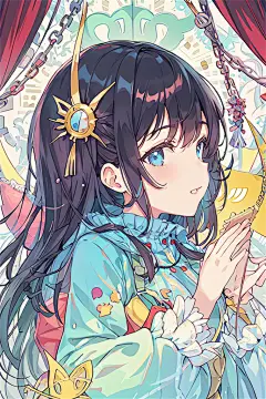 AI数字艺术夏日人物插画壁纸