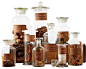 Botany Apothecary Jars, Set of 9 traditional-bathroom-canisters@北坤人素材