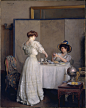 William_McGregor_Paxton,_Tea_Leaves,_oil_on_canvas,_1909,_Metropolitan_Museum_of_Art.jpg (5681×7102)