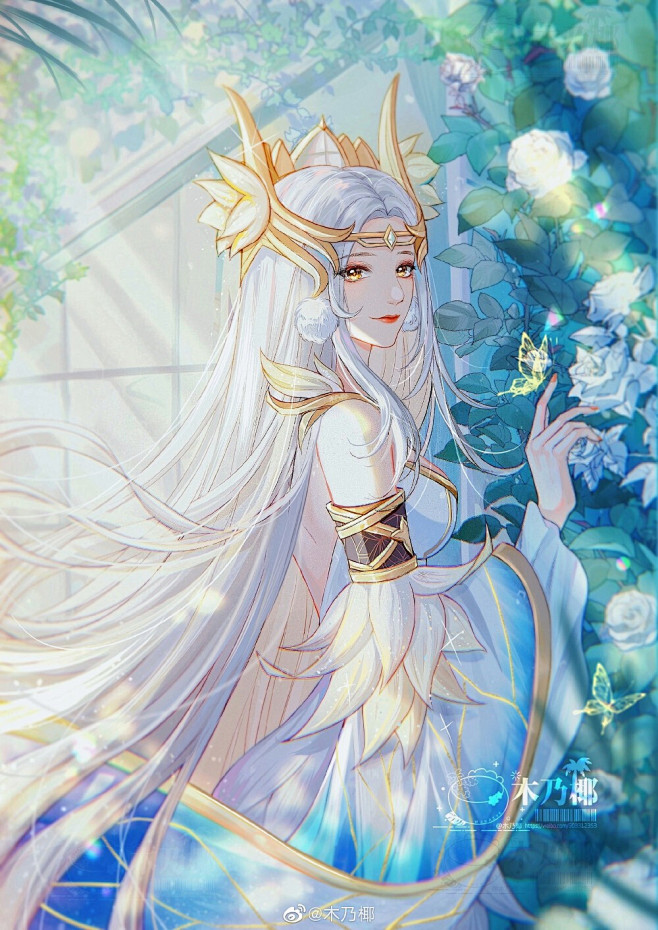 貂蝉金色仲夏夜推荐画师木乃椰