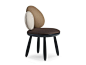 Upholstered fabric chair CAIRN by Roche Bobois