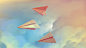 Facebook Covers clouds drawings minimalistic paper plane wallpaper (#3020541) / Wallbase.cc