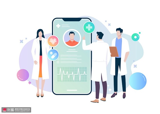 远程诊疗病人跟踪无线医疗智能应用插图ai08图片下载优图网
