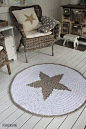 Crochet Star Rug Inspiration ❥ 4U // hf