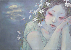 肖姗泓采集到日本插画家 平野実穂(Miho Hirano) 绘画作品