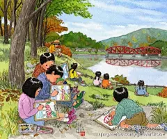 河边 插画的搜索结果_百度图片搜索