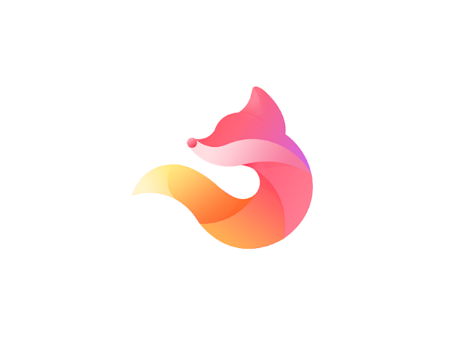 fox logo icon 狐狸 启动图...