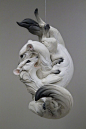 【雕塑设计】艺术家 Beth Cavener Stichter 雕塑作品一组  |  followtheblackrabbit.com ​​​​