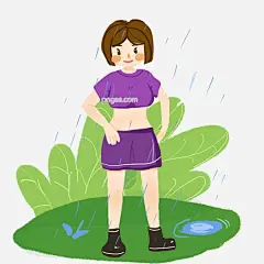 谷雨健身的小女孩图片大小2000x2000px 图片尺寸1.17 MB 来自PNG搜索网 pngss.com 免费免扣png素材下载！谷雨人物插画#健身的小女孩#卡通人物#卡通手绘#蓝色的雨滴#绿色的草地#漂亮的小女孩#