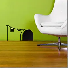 手绘墙——创意 插画艺术--创意图库