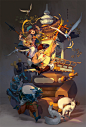 鍾離華蟲 huachong : Illustrator,Comic artist,Game designer
