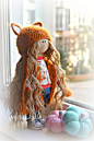 Текстильная кукла «Лисичка», Тыквоголовка, Евпатория,  Фото №1