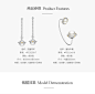 HEFANG Jewelry/何方珠宝 星动礼盒 流星耳环+星轨手镯-tmall.com天猫