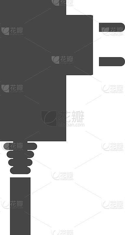 插件图标矢量插图