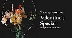 Literary Lover's Day Bouquets Promotion Eocmmerce Banner