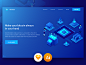 Cryptocurrency and technology isometric illustration 2