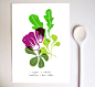 salad print // by anek // via etsy