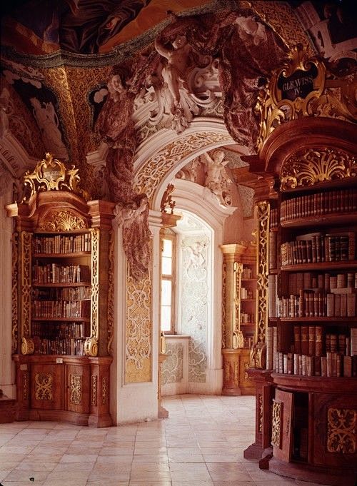 Metten Abbey library...