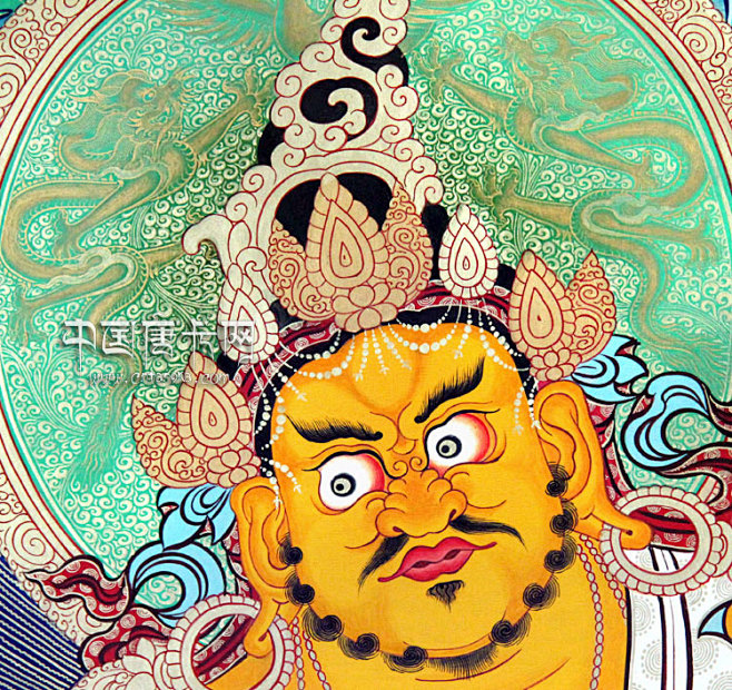 黄财神唐卡[000954]_中国唐卡网