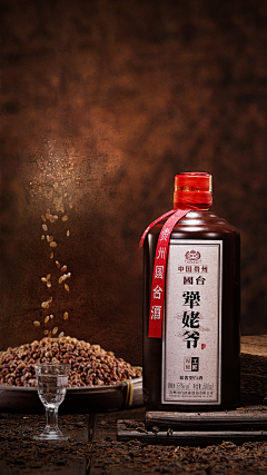 鵼山鸟语采集到白酒海报/摄影/背景