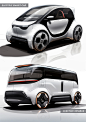 Electric Smart Car & Mınıbus Concept Design :: Behance