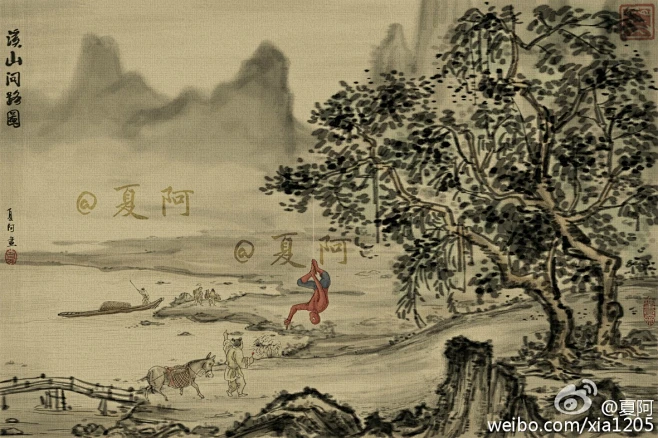 超级合辑！夏阿的作品，这就是一次画展！ - 博海拾贝 - 萝卜网-花瓣网