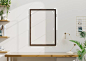 Mockup of a white photo frame in the living room, with clipping path. Mockup of a white photo frame in the living room, with clipping path. 3d rendering photo frame on table stock pictures, royalty-free photos & images