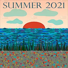 去海边的夏令营度假。