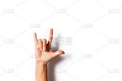 用手语说“我爱你”