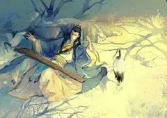 #古风句子# 清夜无尘，月色如银，浮名浮利，虚苦劳神；且陶陶、乐尽天真，作个闲人，对一张琴，两只鹤，几株扶柳……